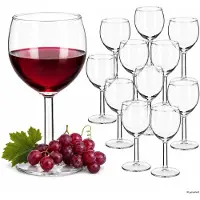 MamboCat 12 verres à vin de 250 ml, adaptés pour le service de vin rouge et blanc, idéal pour une utilisation en restauration