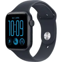 Apple Watch SE 3 GPS Cellular 44mm Midnight Aluminum Case with Navy Blue Sport Band - S/M