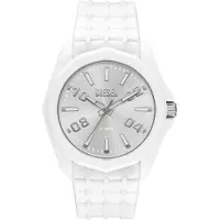 Diesel Montre à affichage analogique 'STINGER' argent / blanc