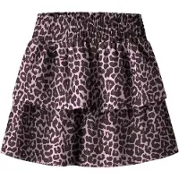 Name it Jupe brun foncé / rose néon