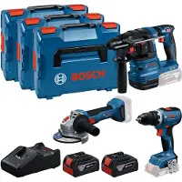 Bosch Professional 0615A5009G Professional Elektrowerkzeug-Set 18,0 V, mit 2 Akkus