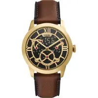 Fossil Montre à affichage analogique 'TOWNSMAN BIG TIC' marron / or