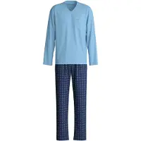 Calida Pyjama long 'Relax Streamline' opal