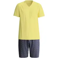 Calida Pyjama court 'Relax Imprint' citron
