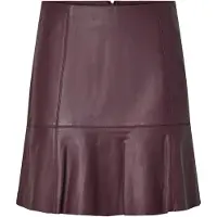 Y.A.S Jupe Courte Colly Naplon Leather