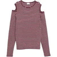 s.Oliver T-Shirt bordeaux / blanc
