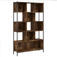 vidaXL Bibliothèque Chêne Fumé 102x28x172 Cm Bois D'ingénierie