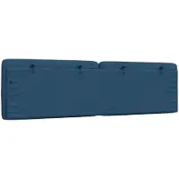 vidaXL Coussin de tête de lit bleu 180 cm Tissu
