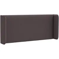 vidaXL Oreille de tête de lit Réglable Marron 16 x 40 x 4,5 cm tissu