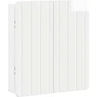 vidaXL Armoire pour cible de fléchettes, modèle ZWOLLE, blanc brillant, 52,5 x 10,5 x 57,5 cm