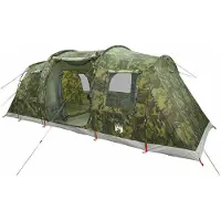 vidaXL Tente tunnel 4 personnes camouflage étanche à l'eau