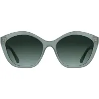 Karl Lagerfeld Lunettes de soleil pour femmes , modèle KL6222S, couleur bleu azur avec dégradé vert foncé/turquoise