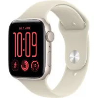 Apple Watch SE 3 GPS 44 mm Boîtier en aluminium Starlight avec Sport Band Sand - S/M