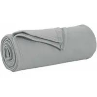 vidaXL Jeté Gris 170 x 130 cm Toison