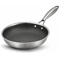 Cookinglife Poêle à Frire HexaCook Hybride ø 24 cm - ANTI-ADHÉSIF - compatible avec toutes les sources de chaleur - revêtement anti-adhésif en céramique