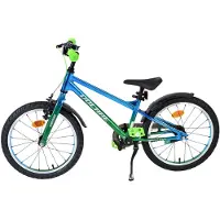 Volare Vélo pour enfants Chrome, modèle 18 pouces, couleur bleu-vert, pour garçons, avec freins