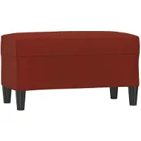 vidaXL Banc Rouge bordeaux 70x35x41 cm Similicuir
