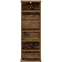 vidaXL Étagère CD en bois, imitation bois, 60 x 17 x 92 cm