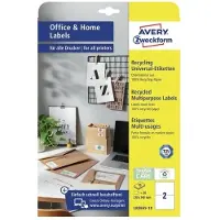 Avery Étiquettes de recyclage, Home Office, Kleinpackung