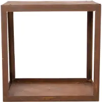 Outtrade Range-bûches Elara 50x40x50cm acier - rouille