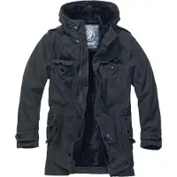 Brandit Veste d'hiver de - Parka - S - 7XL - pour Homme - noir - Taille 7XL
