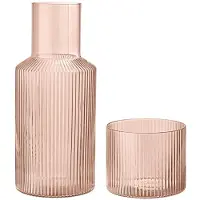Ferm Living Ripple Set de Carafe Small Blush