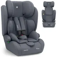 Kikkaboo Siège auto i-PASS, pour enfants de 9 à 36 kg, à partir de 1 an, groupe 1/2/3, 76–