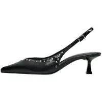 Bershka Escarpins à bride arrière noir