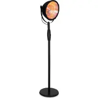 Blumfeldt Klarstein Chauffage Electrique à Infrarouge sur Pied, Chauffage de Jardin 2100W, Chauffage Exterieur de Jardin, Terrasse et Mural IP55 pour Veranda, Chauffage d'Appoint Extérieur, Econome,