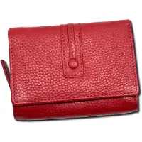 Florence Portefeuille en cuir rouge Florence Damen, dimensions 9x12x3 cm, référence OPF101R3