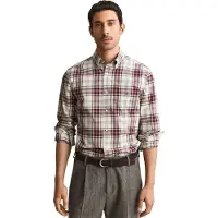 Gant Chemise beige / beige clair / rouge foncé / noir