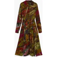 Desigual Robe olive / bordeaux / noir