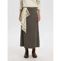 Selected Portefeuille Jupe Longue Femme Marron 42