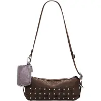 Desigual Sac à bandoulière marron / argent