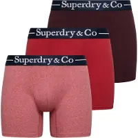 Superdry Homme Lot de 3 Boxers &amp; Co Coupe Classique Red Taille: Xxl