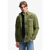 Superdry Veste mi-saison 'Military M65' olive / vert foncé / orange / noir