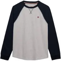 Superdry T-Shirt 'Vintage Athletic' gris chiné / noir