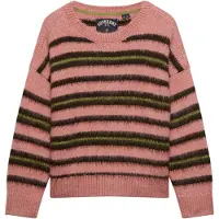 Superdry Pull-over vert / rose / noir
