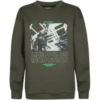 Petrol Industries Sweat vert / mélange de couleurs