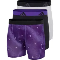 Adidas Sous-vêtements longs ' Active Flex Cotton ' violet / noir / blanc