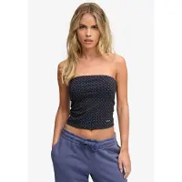 Superdry Femme Top Bandeau Athletic Essentials Coupe Ajustée Navy Taille: 34