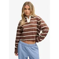 Superdry T-shirt 'Athletic Essential' marron / blanc