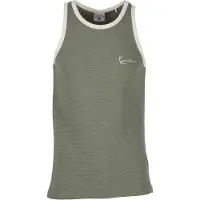 Karl kani T-Shirt olive / blanc