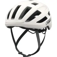 ABUS Casque de vélo de route PowerDome - casque de vélo léger avec un système de ventilation intelligent et un profil aérodynamique - Fabriqué en Italie - pour hommes et femmes - blanc cassé, taille L