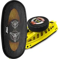 Pyle Haut-parleur de voiture PLG41.3, 4 x 10 pouces, 300 W, à trois voies, pour montage en porte