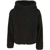 Urban Classics Ladies Short Hooded Sherpa Jacket black - L