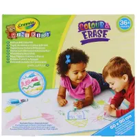 Crayola Tableau effaçable pour dessin, dimensions 60x90 cm, avec 4 feutres - création collective