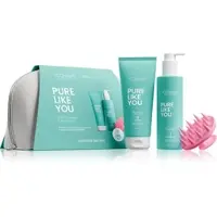ICONIQUE Professional PURE LIKE YOU Set Shampoo 250 ml Scrub 200 ml BrushArt Massage Brush coffret cadeau cheveux et cuir chevelu