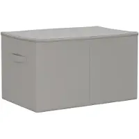 vidaXL Boîte de rangement en tissu non tissé, 55 x 35 x 32 cm, 61,6 L, gris