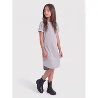 ONLY GIRLS Robe 'KOGIvy' gris foncé / orchidée